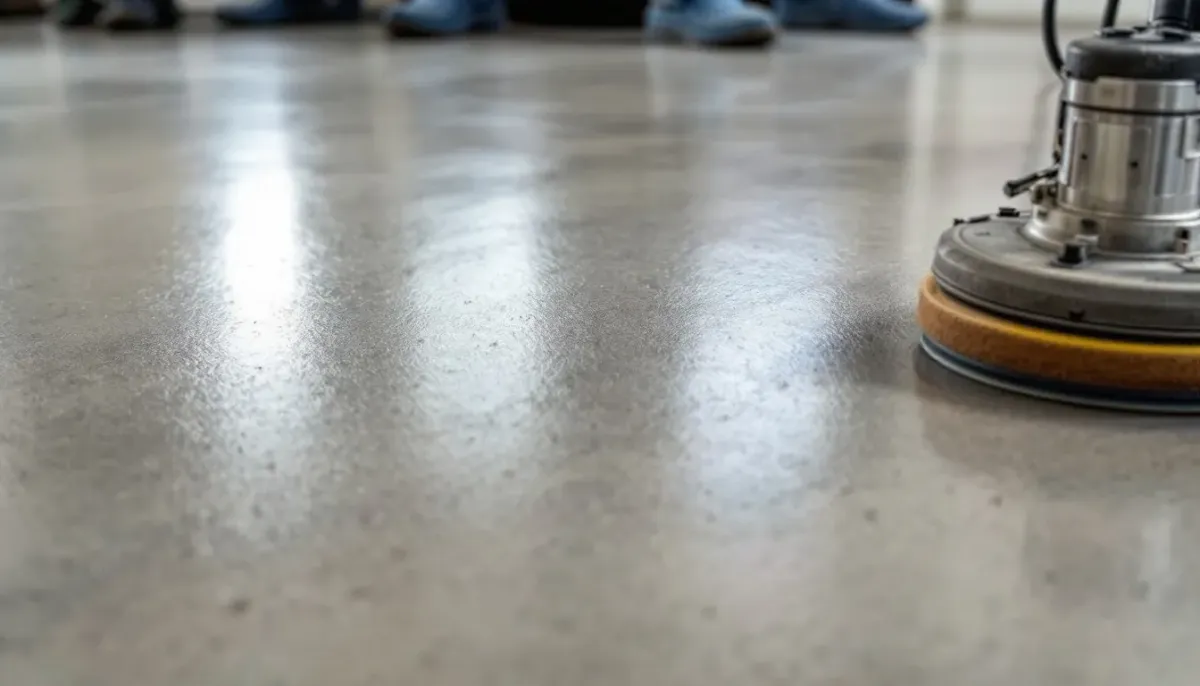 Concrete Masters v2 Self-leveling concrete floor in commercial fitness center in Johns Creek, Georgia